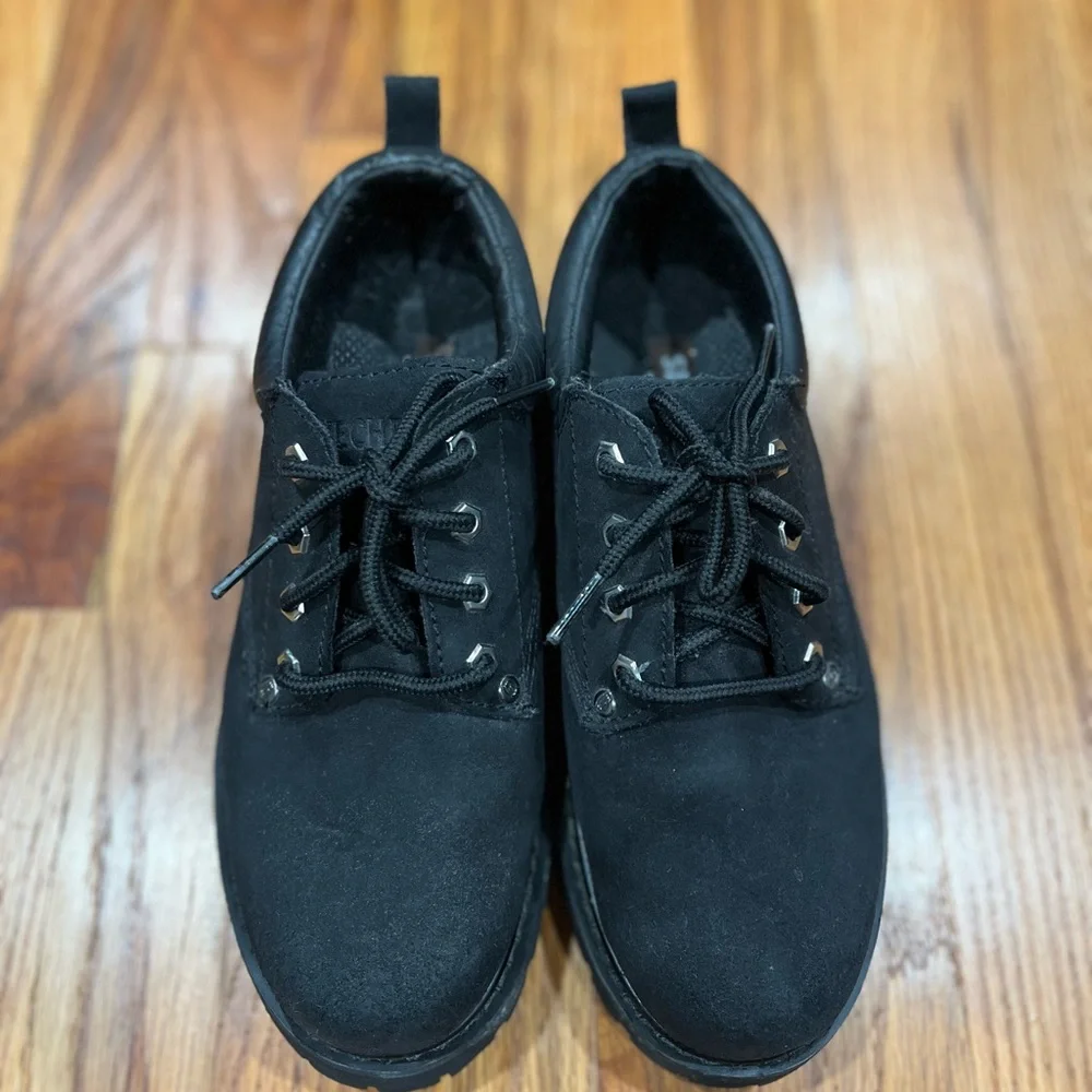Men's Leather‎ Skechers/Comfort Oxford’s Size 7.5 Black Color.Few Flaws see pi